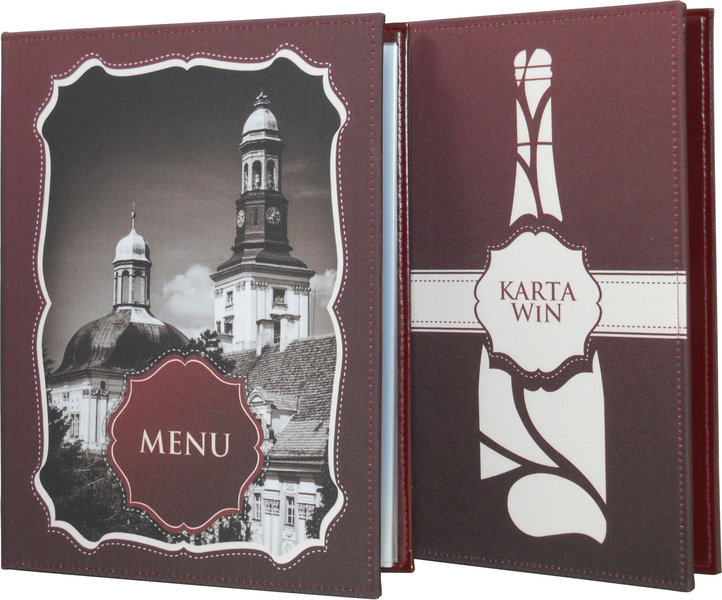 Menu card No. 130 - printout on fabric model MODERN K