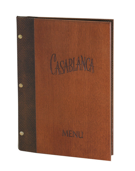 Menu card 014 - "snake" eco leather finishes