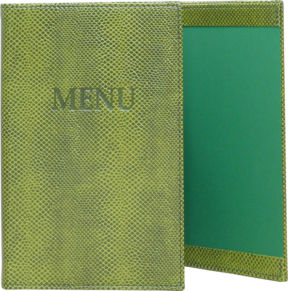 Menu card No. 141 - model VIP made of "snake" eco leather