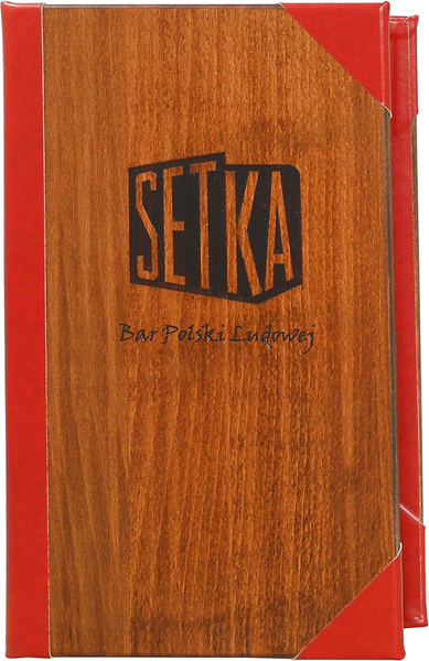 Menu card No. 144 - wooden - model FOREST 