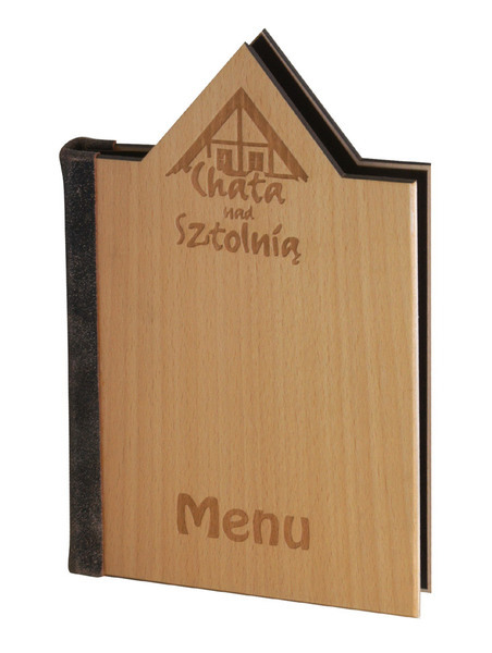 Menu card 017 - possible cut-outs of unusual shapes in wooden cards