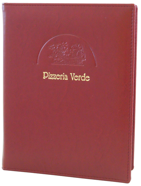 Menu card No. 153 - logo partly embossed and gilded