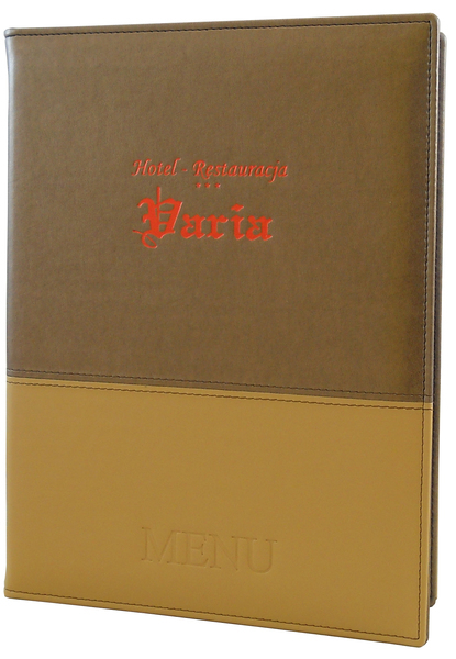 Menu card No. 155 - red embossing