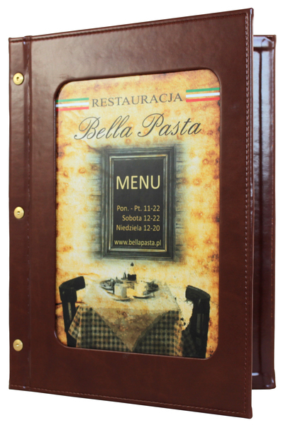 Menu card No. 161 - model PARTNER with big window with photo