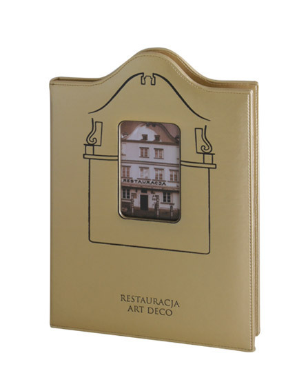 Menu card 019 - window with photo + arch