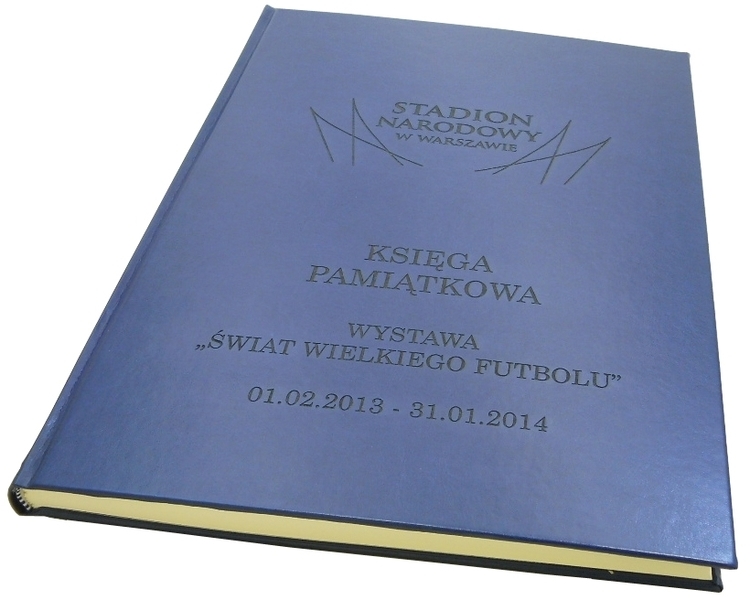 Commemorative book No. 183 - cover made of eco leather, A3 format, inscriptions engraved with laser