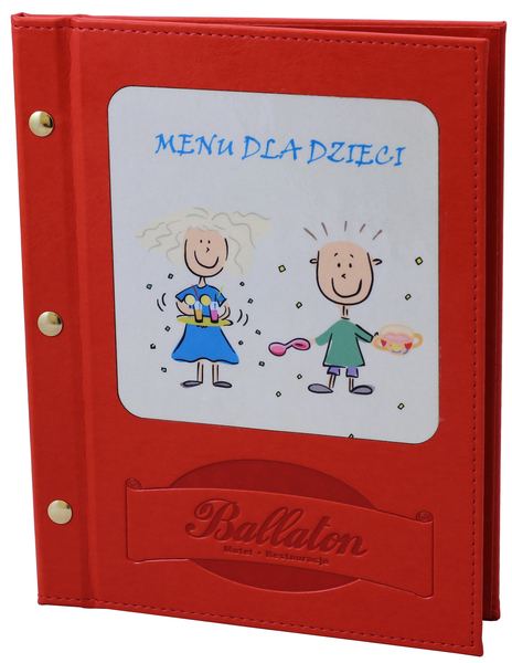 Menu card No. 209 - cover Partner designed for menus for children