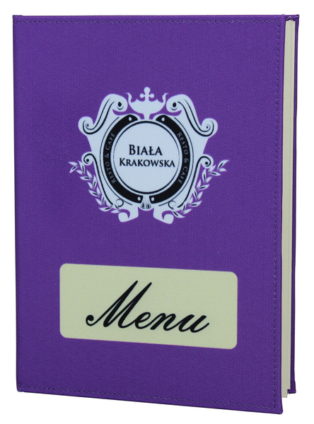Menu card No. 233 - card Canvas printed on fabric