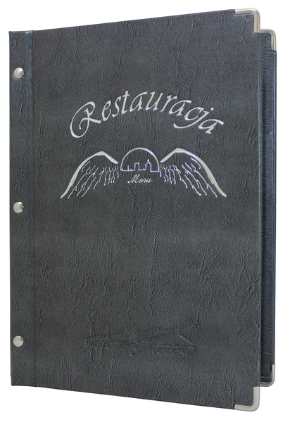 Menu card No. 242 - card Partner, screws outside of cover