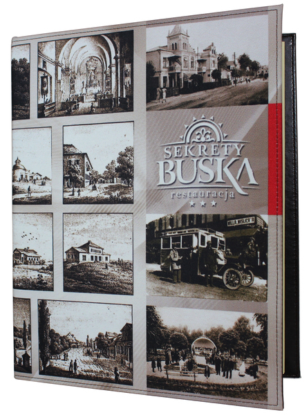 Menu card No. 251 - menu z fabric printed according to client's project