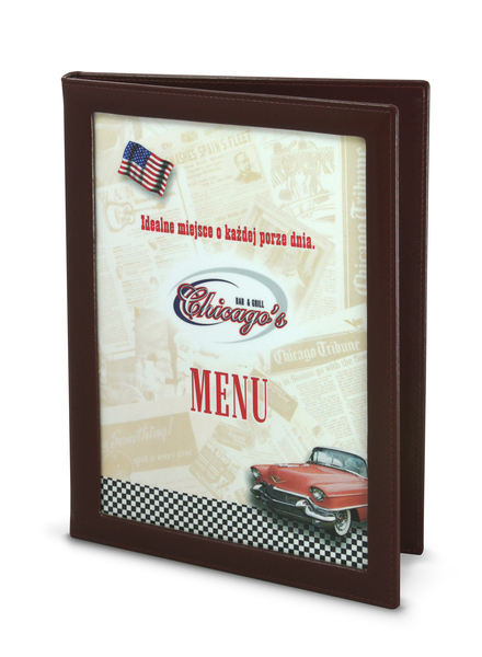 Menu card 035 - big window with photo