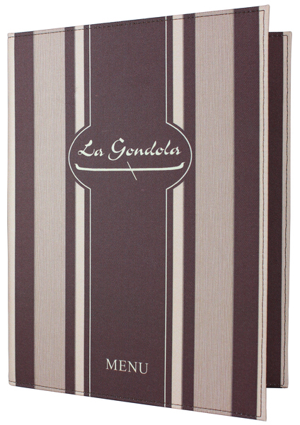 Menu card No. 262 - menu z fabric printed according to client's project