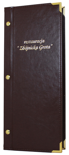 Menu card No. 269 -model PARTNER 1/2A4 made of eco leather