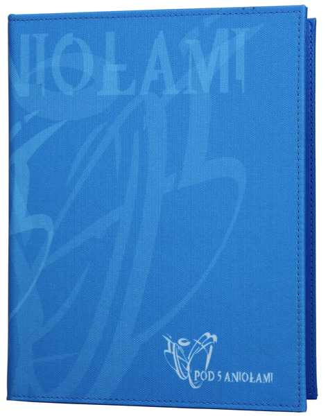 Menu card No. 271 - menu z fabric printed according to client's project