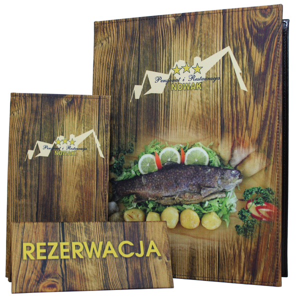 Menu card No. 293 - model MODERN on fabric