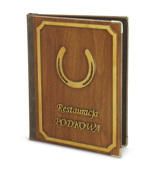 Menu card 045- solid wooden elements