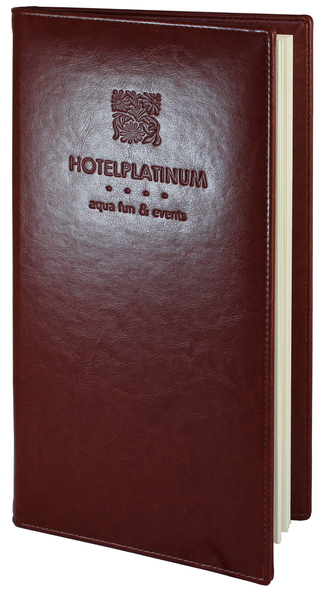 Menu card No. 313 menu Konsul made of eco leather 3/4 A4 format