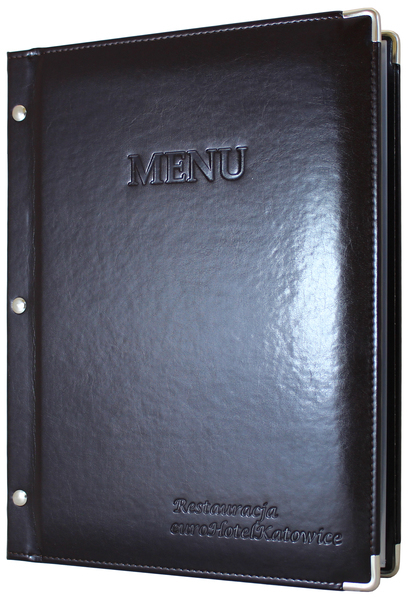 Menu card No. 316 model PARTNER with embossed logo
