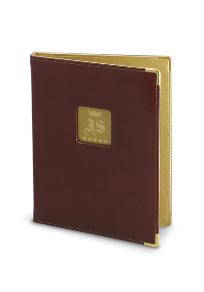 Menu card 049 - window with golden emblem