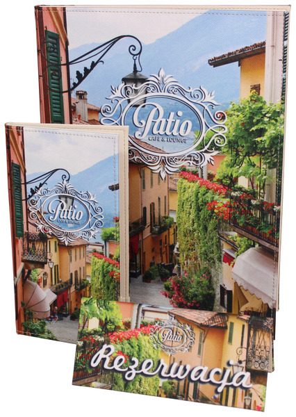 Menu card No. 329 - model MODERN on fabric
