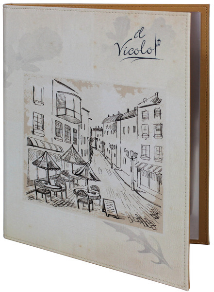 Menu card No. 331 - model MODERN on fabric
