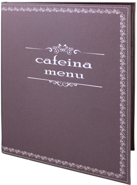 Menu card No. 341 - menu z fabric printed according to client's project