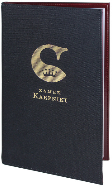 Menu card No. 367 - menu z fabric printed according to client's project