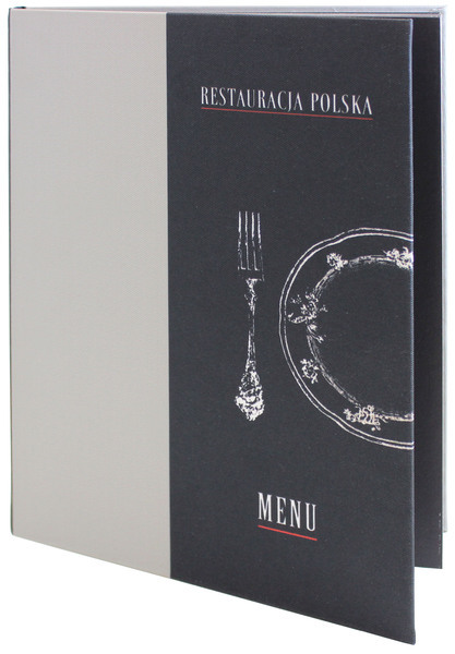 Menu card No. 376 - model CANVAS fabric printed according to client's project