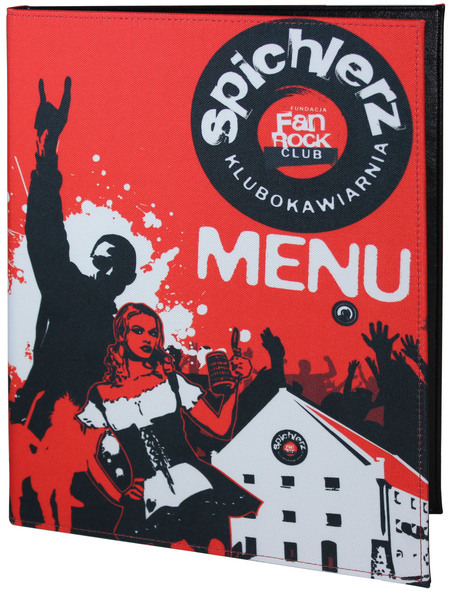 Menu card No. 383 - fabric printed according to client's project