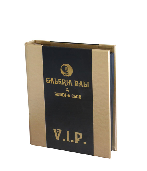 Menu card 066 - black stained wood