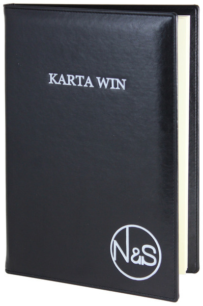 Menu card No. 411 - model PRESTIGE with gray logo 