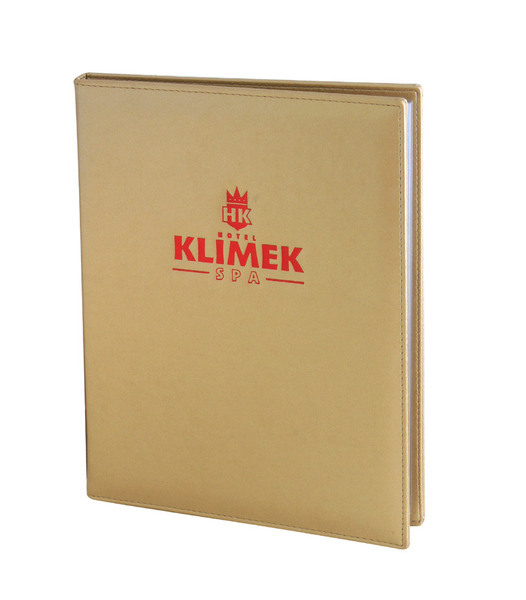 Menu card 071  - red embossing