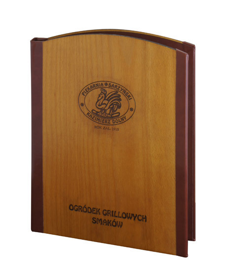 Menu card 073 - finishes - vertical strips from eco leather