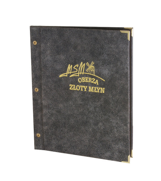Menu card 075 - natural leather antiquated