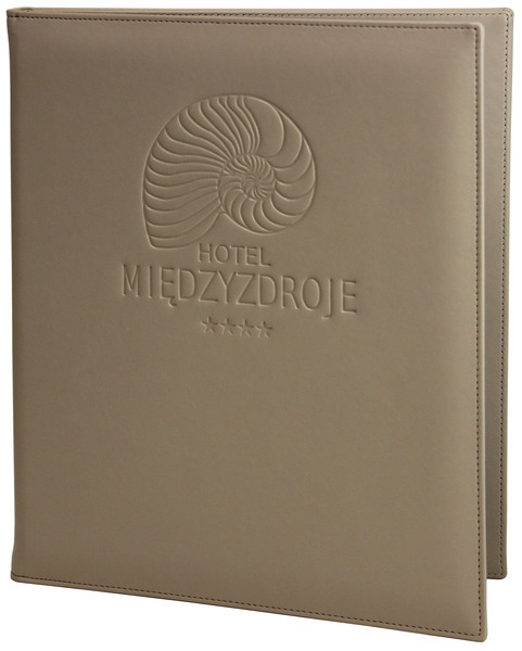 Menu card No. 458 - model PRESTIGE K with ecoleather